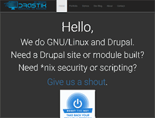 Tablet Screenshot of drastikbydesign.com